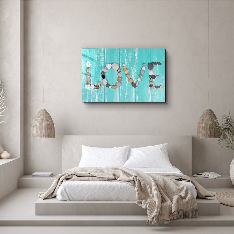 ・"Love"・Glass Wall Art | Artdesigna Glass Printing Wall Arts.