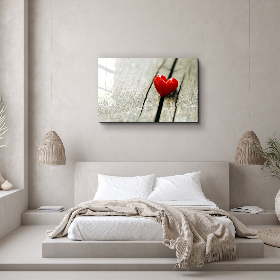 ・"Heart 2"・Glass Wall Art | Artdesigna Glass Printing Wall Arts.