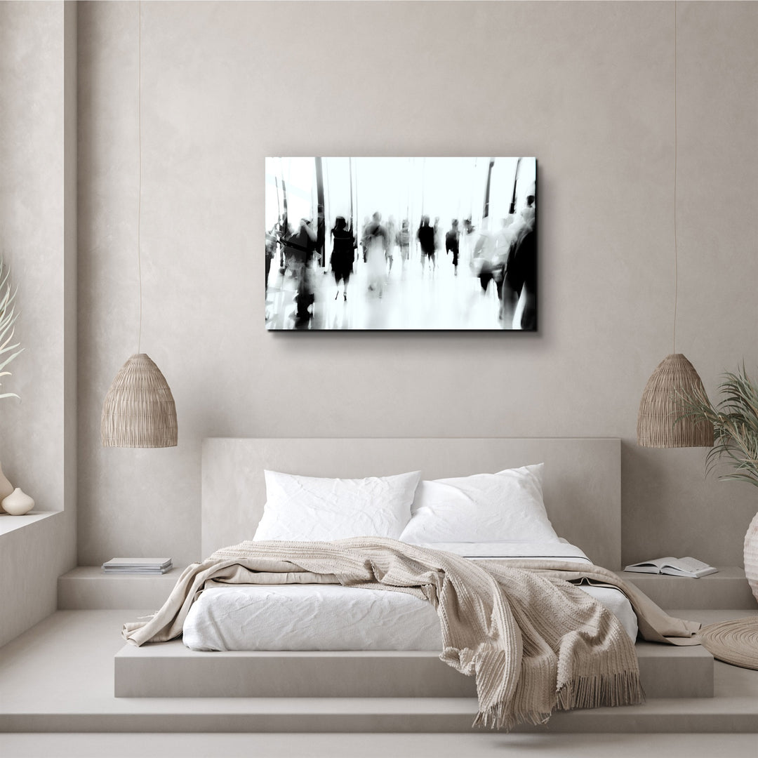 ・" in the Crowd"・Glass Wall Art | Artdesigna Glass Printing Wall Arts.