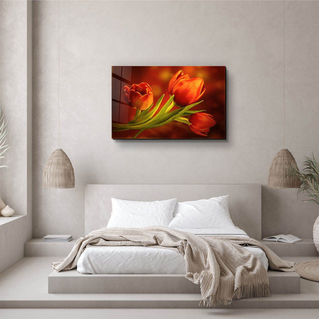 ・"Flower"・Glass Wall Art | Artdesigna Glass Printing Wall Arts.