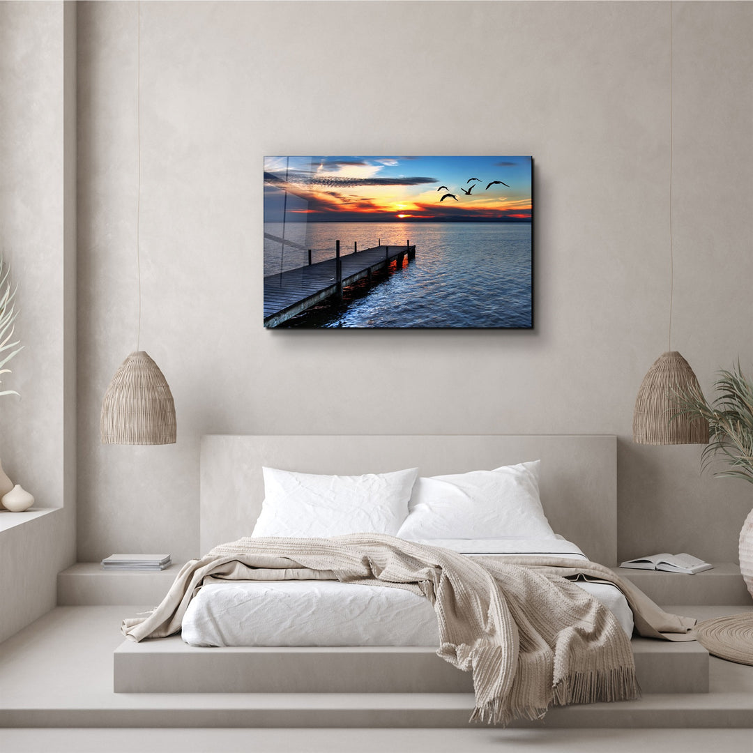 ・"Pier 15"・Glass Wall Art | Artdesigna Glass Printing Wall Arts.