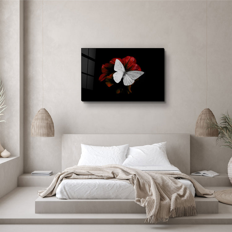 ・"Butterfly 3"・Glass Wall Art | Artdesigna Glass Printing Wall Arts.