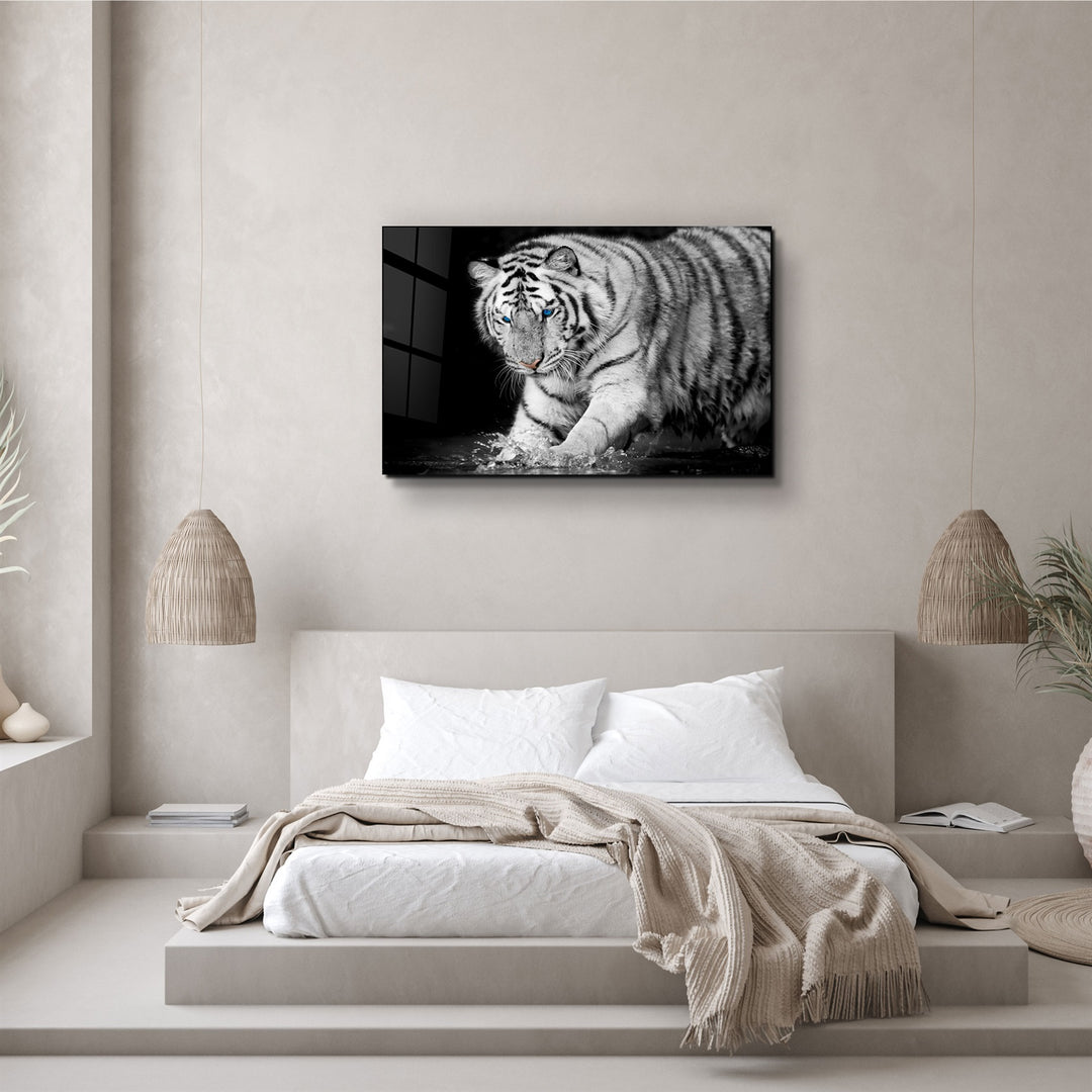 ・"Tiger 2"・Glass Wall Art | Artdesigna Glass Printing Wall Arts.