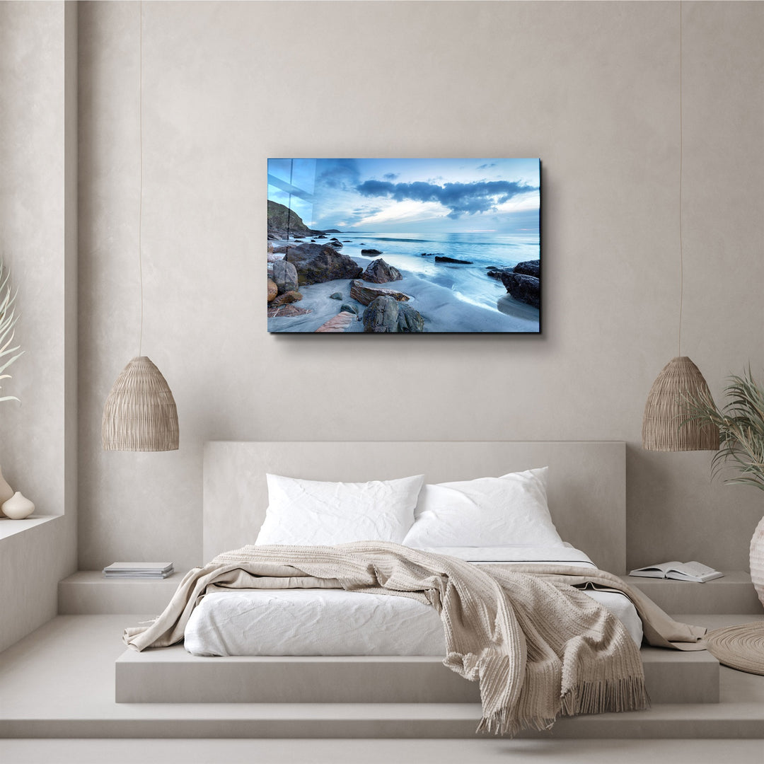 ・"Sea Landscape"・Glass Wall Art | Artdesigna Glass Printing Wall Arts.