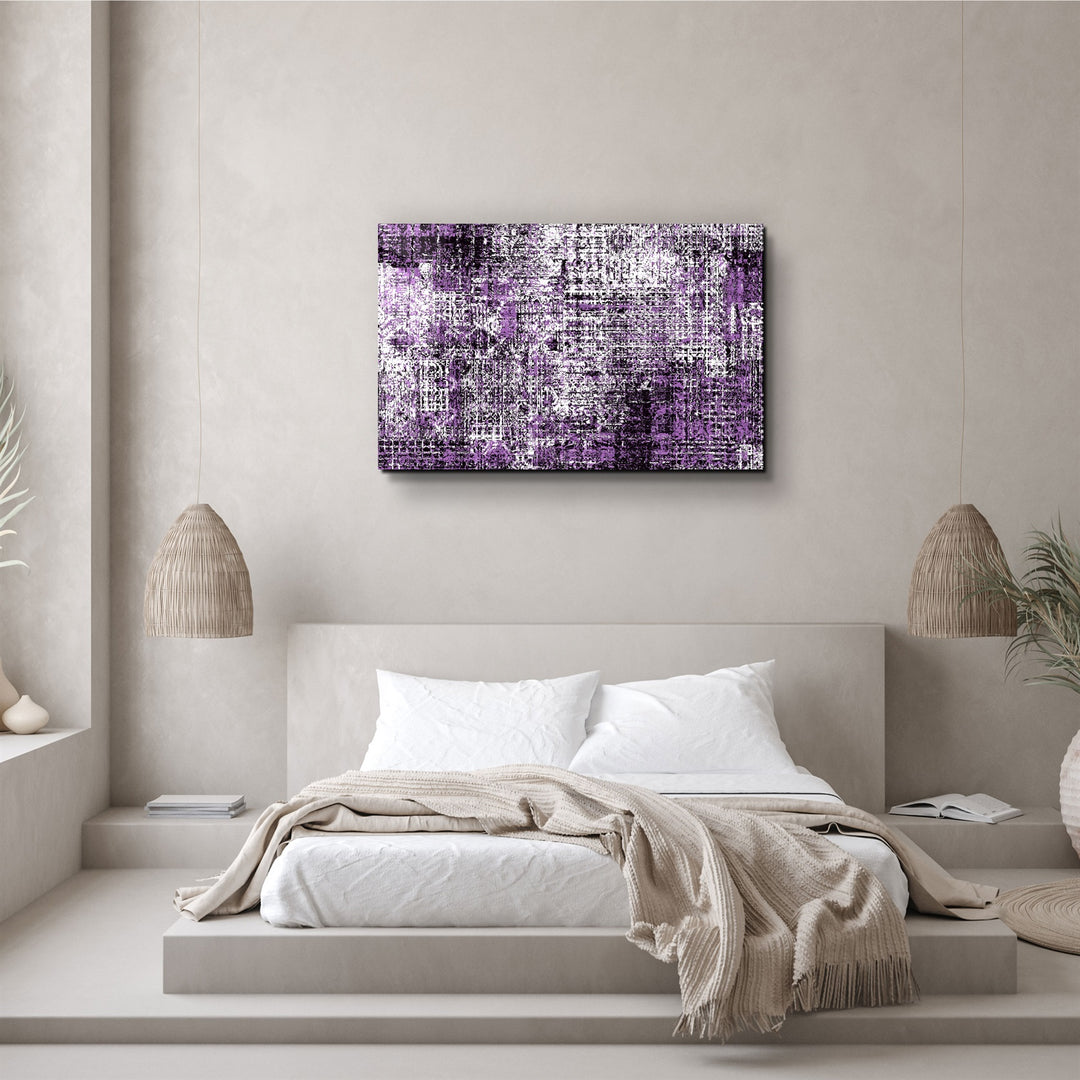 ・"Code of Purple"・Glass Wall Art | Artdesigna Glass Printing Wall Arts.