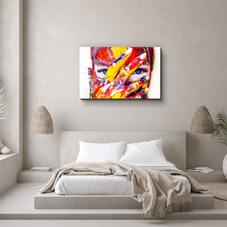 ・"Out of the Paint Box"・Glass Wall Art | Artdesigna Glass Printing Wall Arts.