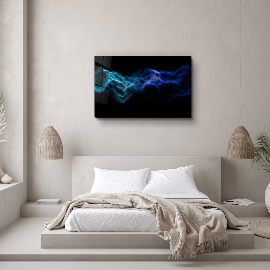 ・"Rhythmic Fog"・Glass Wall Art | Artdesigna Glass Printing Wall Arts.