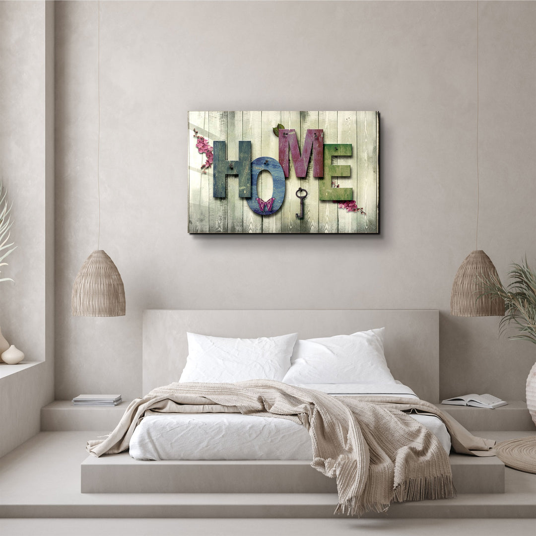 ・"Home"・Glass Wall Art | Artdesigna Glass Printing Wall Arts.