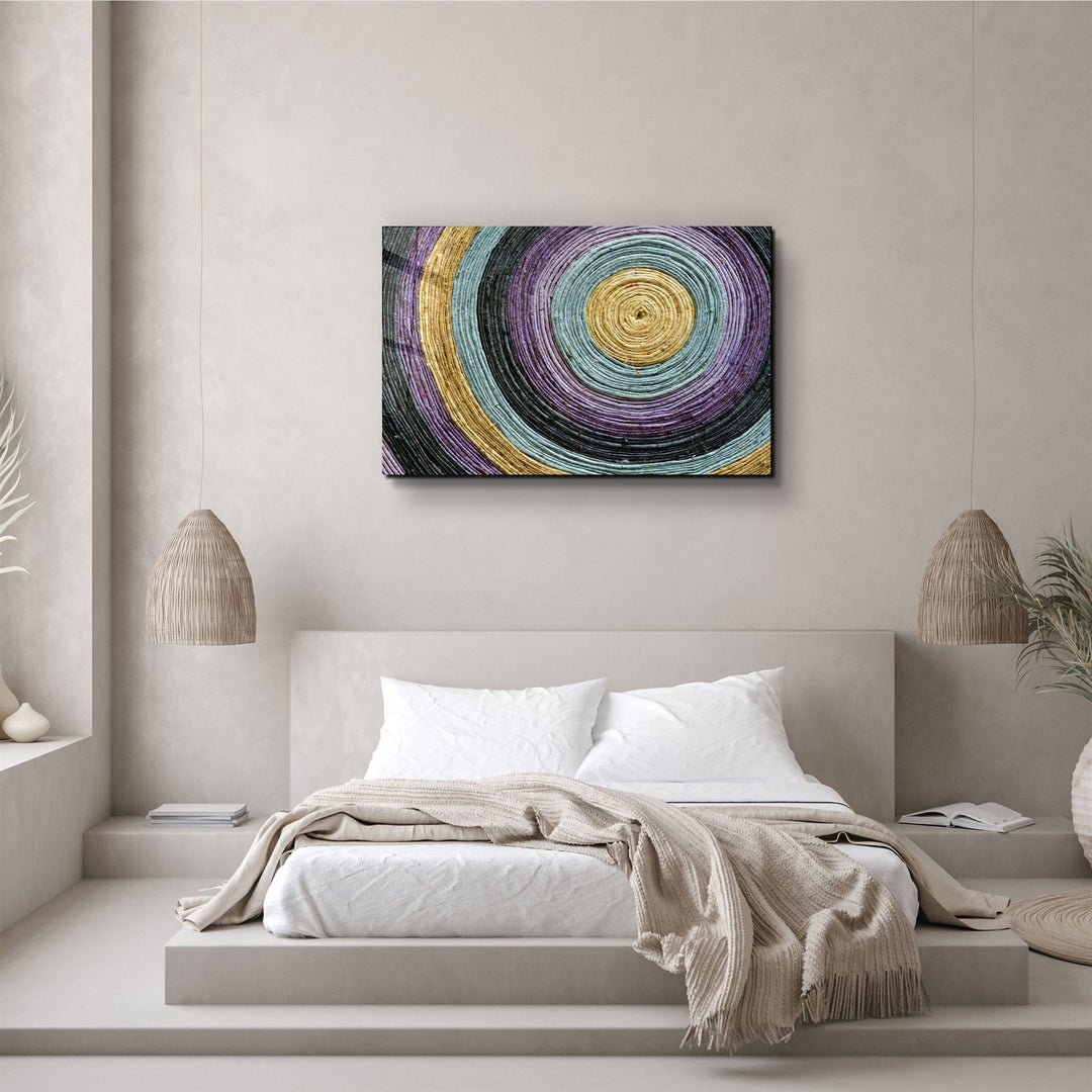 ・"Colored Spiral"・Glass Wall Art | Artdesigna Glass Printing Wall Arts.