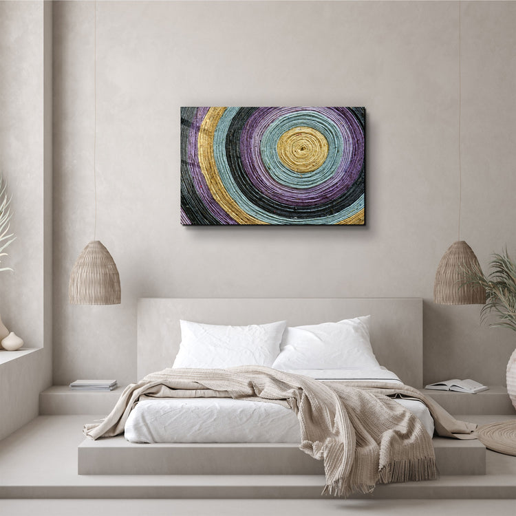 ・"Colored Spiral"・Glass Wall Art | Artdesigna Glass Printing Wall Arts.