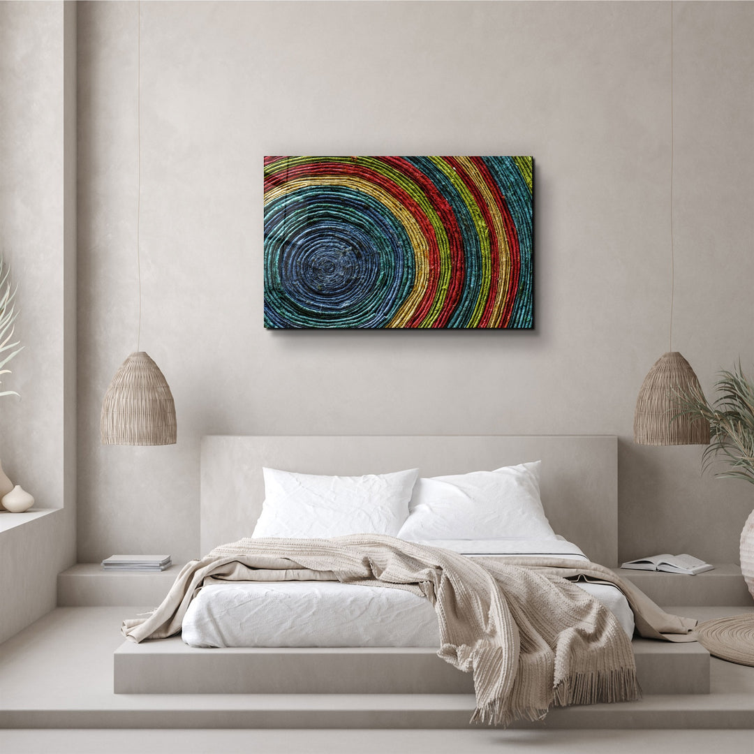 ・"Colored Spiral"・Glass Wall Art | Artdesigna Glass Printing Wall Arts.