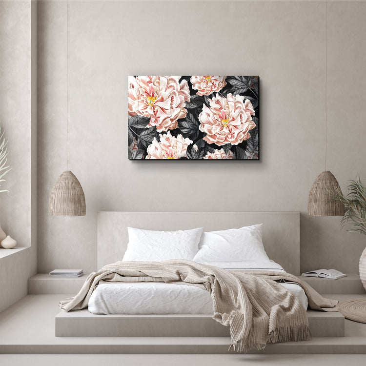 ・"Flower"・Glass Wall Art | Artdesigna Glass Printing Wall Arts.