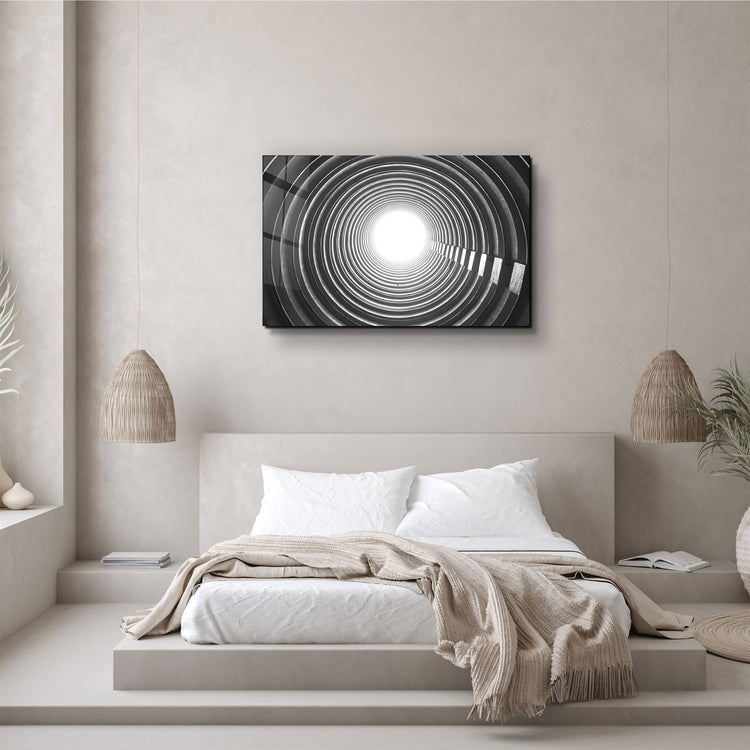 ・"The End of Tunnel"・Glass Wall Art | Artdesigna Glass Printing Wall Arts.