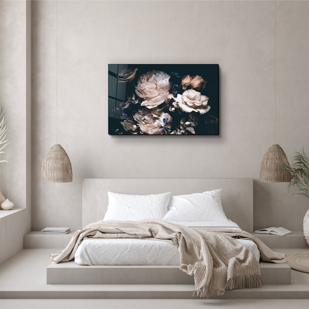 ・"Hidden Flowers"・Glass Wall Art | Artdesigna Glass Printing Wall Arts.