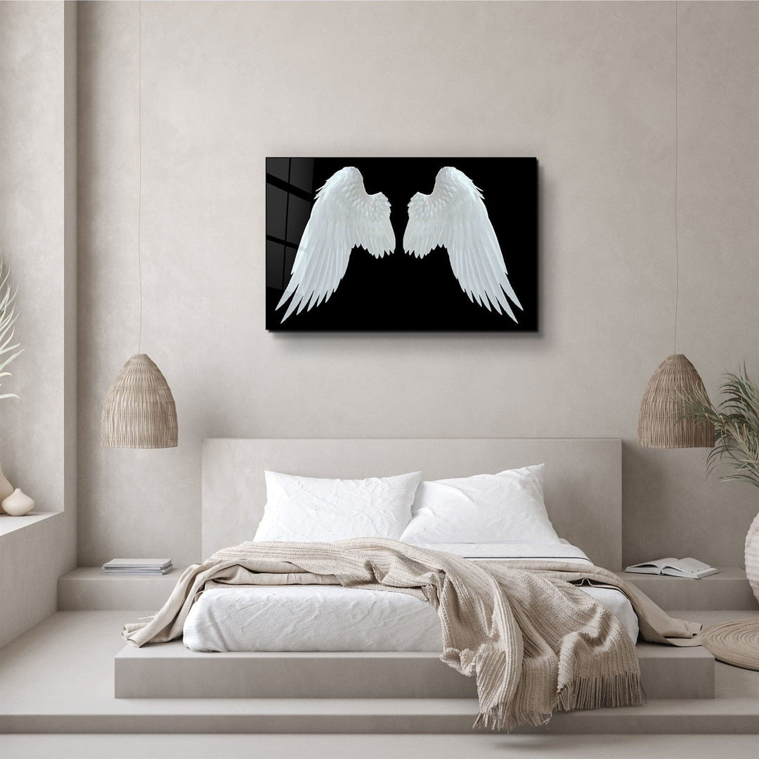 ・"Angel Wings"・Glass Wall Art | Artdesigna Glass Printing Wall Arts.