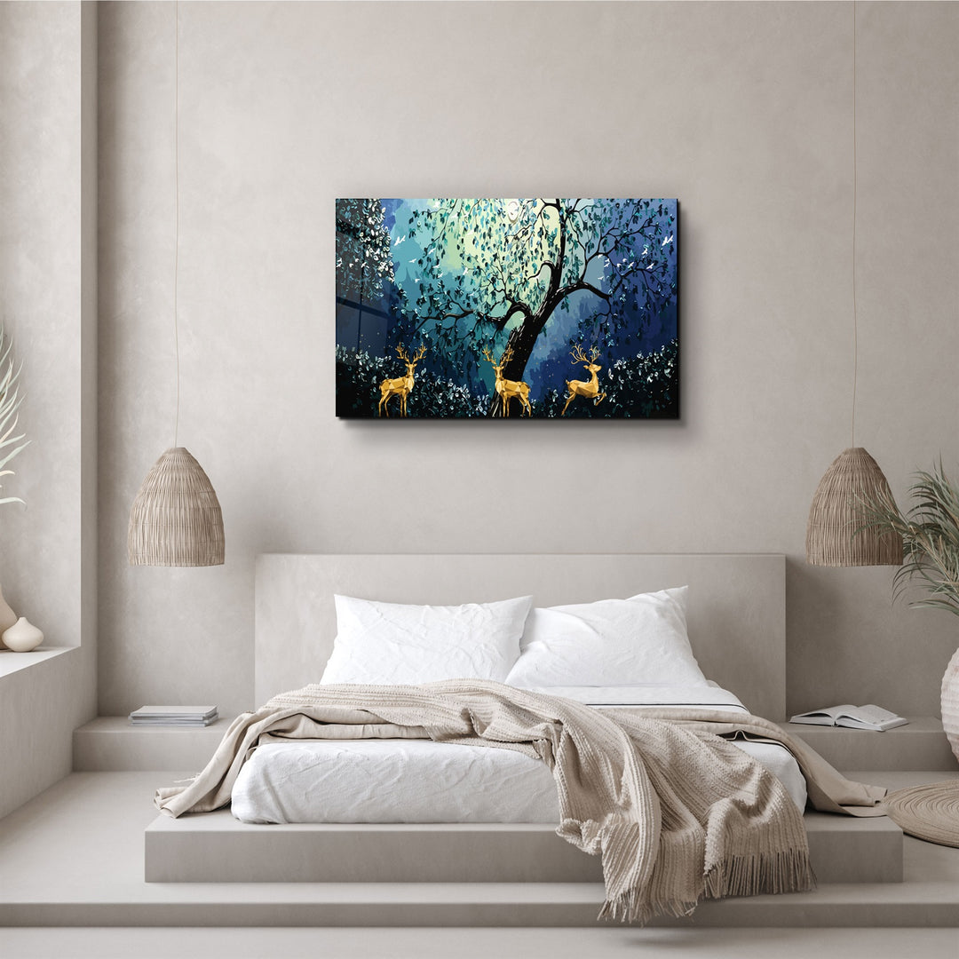 ・"Cute Forest"・Glass Wall Art | Artdesigna Glass Printing Wall Arts.