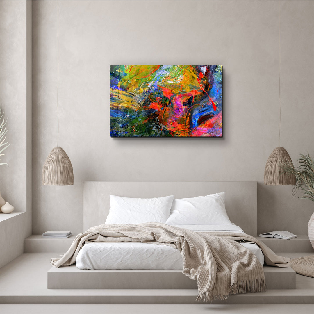 ・"Abstract Colors"・Glass Wall Art | Artdesigna Glass Printing Wall Arts.