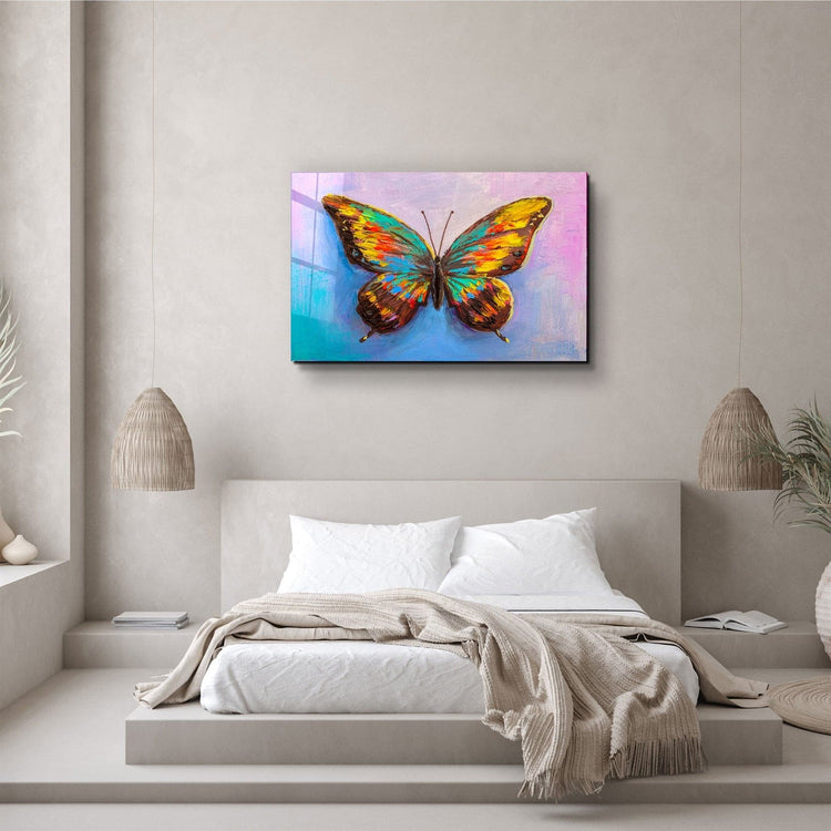 ・"Butterfly 4"・Glass Wall Art | Artdesigna Glass Printing Wall Arts.