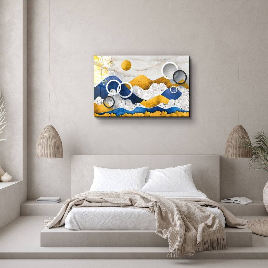 ・"Abstract Landscape"・Glass Wall Art | Artdesigna Glass Printing Wall Arts.