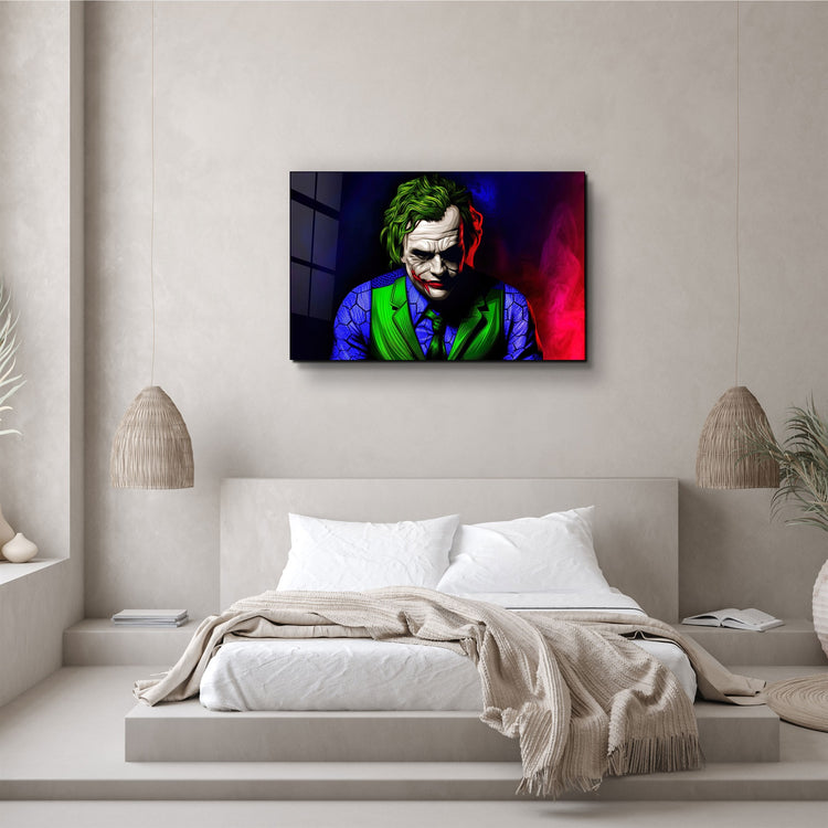 ・"Joker V1"・Glass Wall Art | Artdesigna Glass Printing Wall Arts.