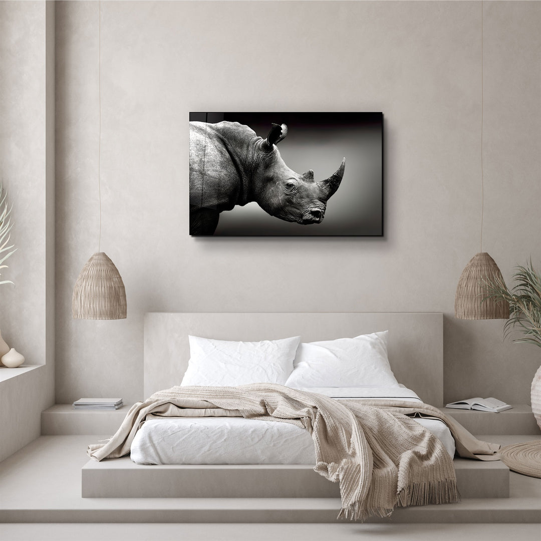 ・"Rhino V2"・Glass Wall Art | Artdesigna Glass Printing Wall Arts.