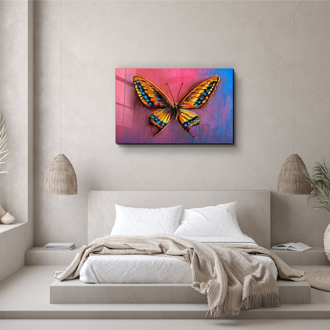 ・"Butterfly 5"・Glass Wall Art | Artdesigna Glass Printing Wall Arts.