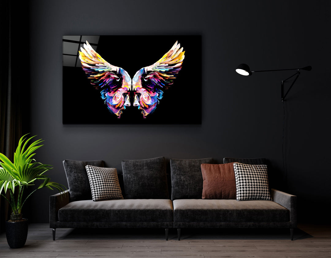 ・"Angel Faces"・Glass Wall Art | Artdesigna Glass Printing Wall Arts.