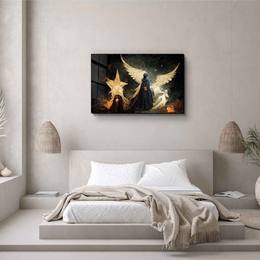 ・"Angels of the Secret World"・Secret World Collection Glass Wall Art