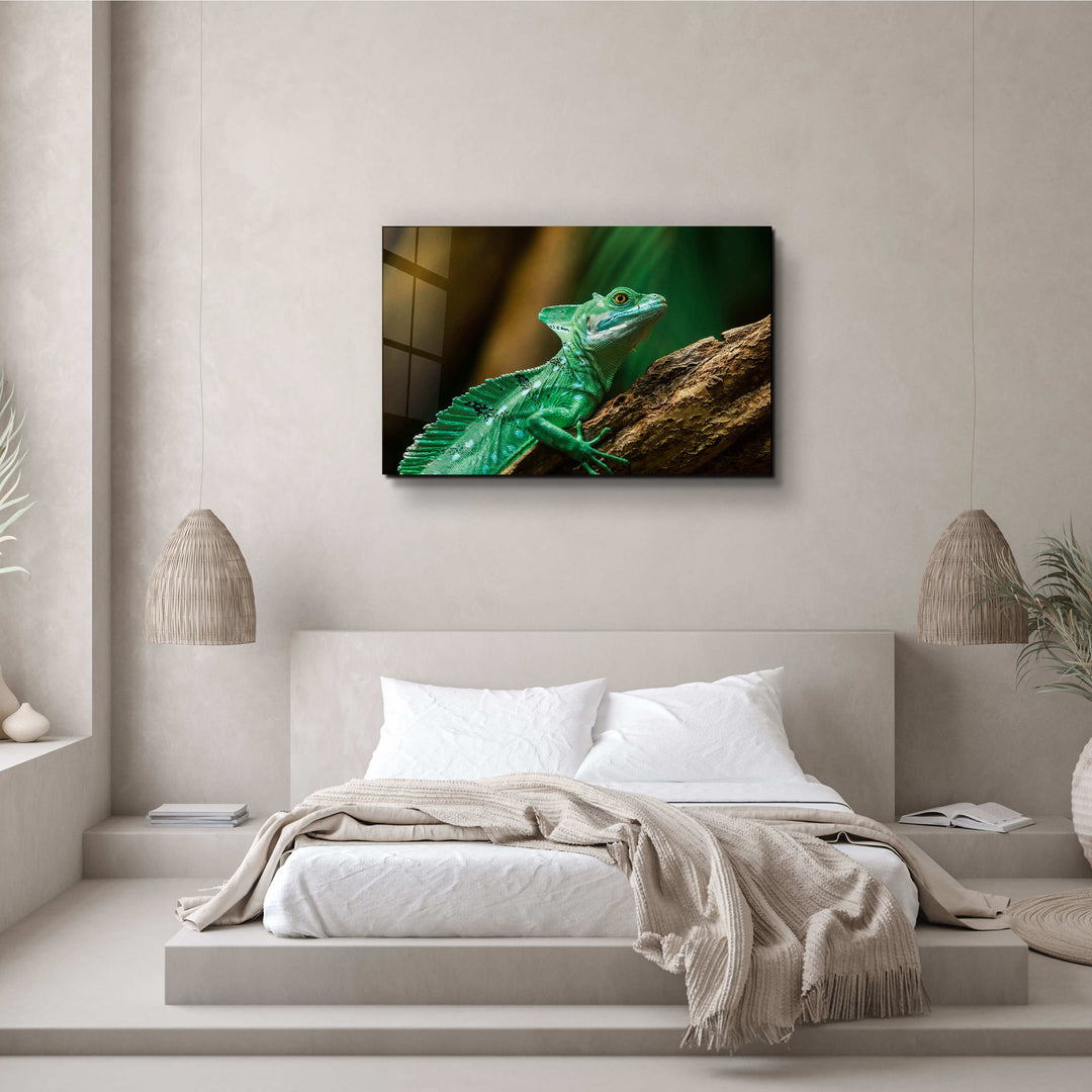 ・"Wild Green"・Glass Wall Art