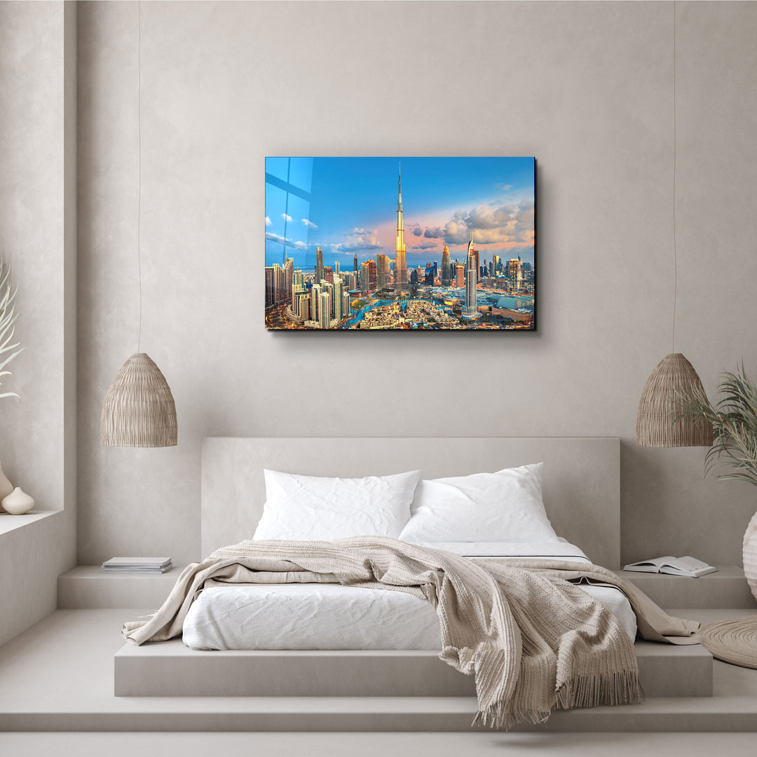 ・"Dubai Sykline - UAE"・Glass Wall Art