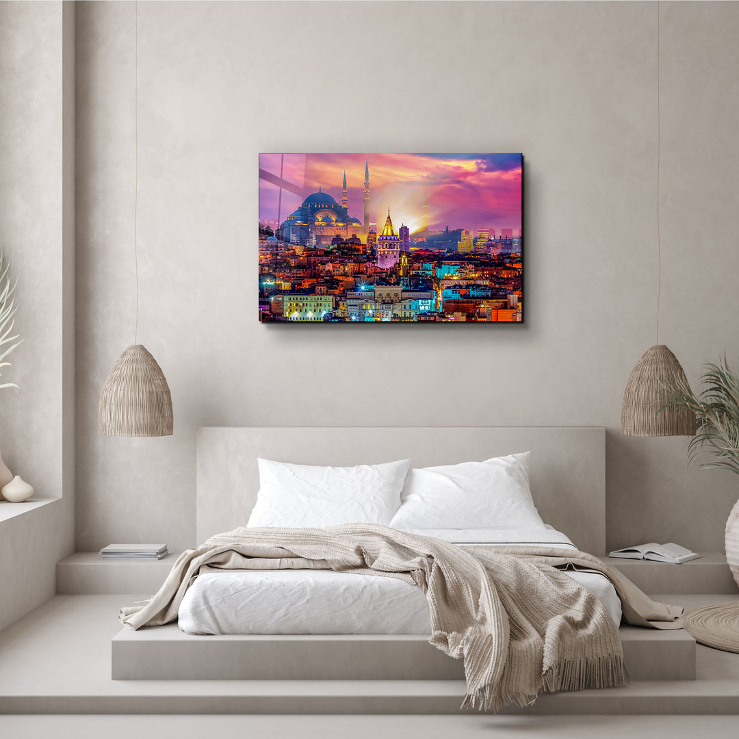 ・"Istanbul - Turkey"・Glass Wall Art