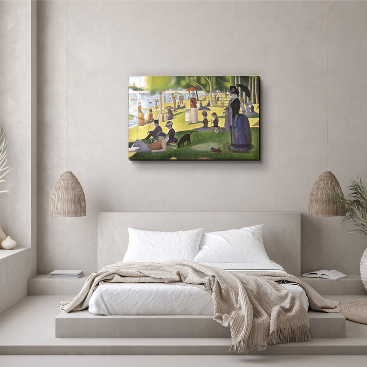 ・"A Sunday on La Grande Jatte (1884) by Georges Seurat"・Glass Wall Art | Artdesigna Glass Printing Wall Arts.