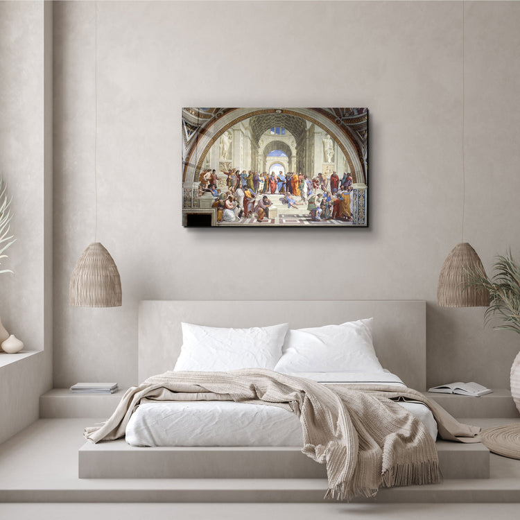 ・"Raphael's The School of Athens (1511)"・Glass Wall Art | Artdesigna Glass Printing Wall Arts.