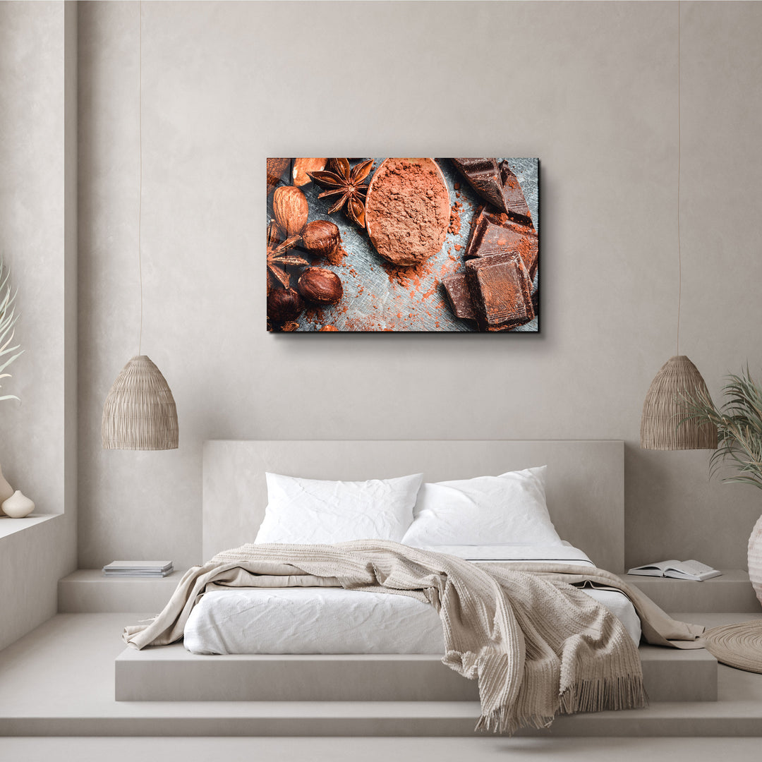 ・"Almond And Chocolate"・Glass Wall Art | Artdesigna Glass Printing Wall Arts.