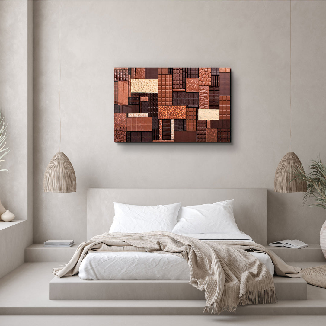 ・"Chocolate Bar"・Glass Wall Art | Artdesigna Glass Printing Wall Arts.