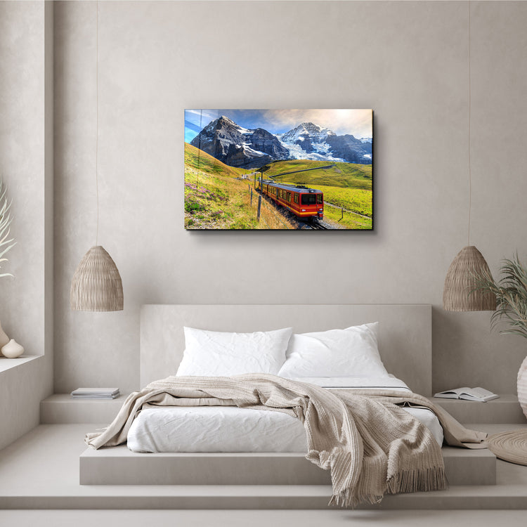 ・"Mountain Of Eiger"・Glass Wall Art | Artdesigna Glass Printing Wall Arts.