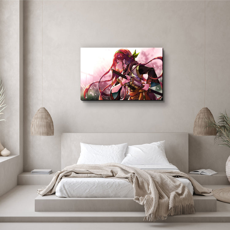 ・"The Last Woman Samurai"・Glass Wall Art | Artdesigna Glass Printing Wall Arts.