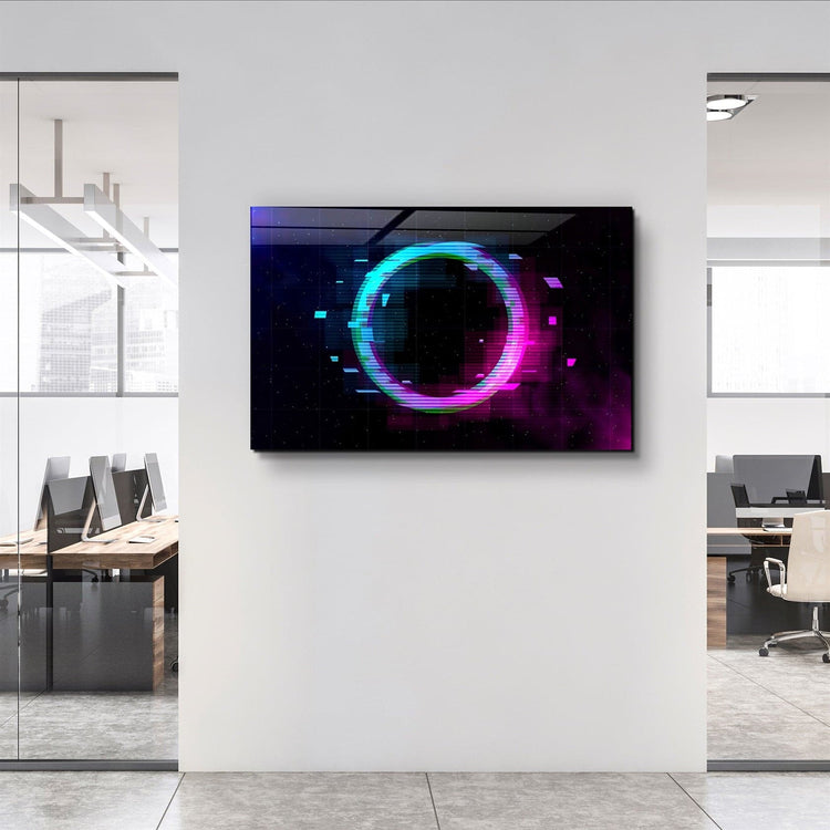 ・"Circle In the Space"・Glass Wall Art | Artdesigna Glass Printing Wall Arts.