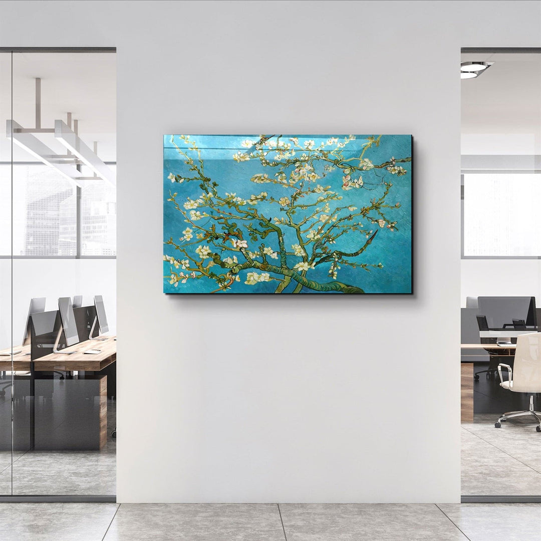 ・"Abstract Flowers"・Glass Wall Art | Artdesigna Glass Printing Wall Arts.