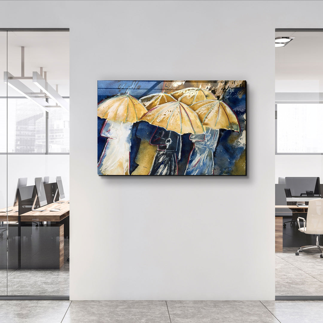 ・"Rainy Day"・Glass Wall Art | Artdesigna Glass Printing Wall Arts.