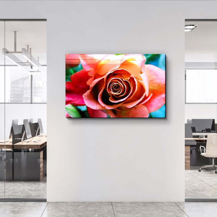 ・"Floribunda Rose"・Glass Wall Art | Artdesigna Glass Printing Wall Arts.