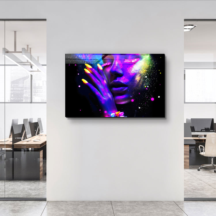 ・"Colorful Midnight"・Glass Wall Art | Artdesigna Glass Printing Wall Arts.