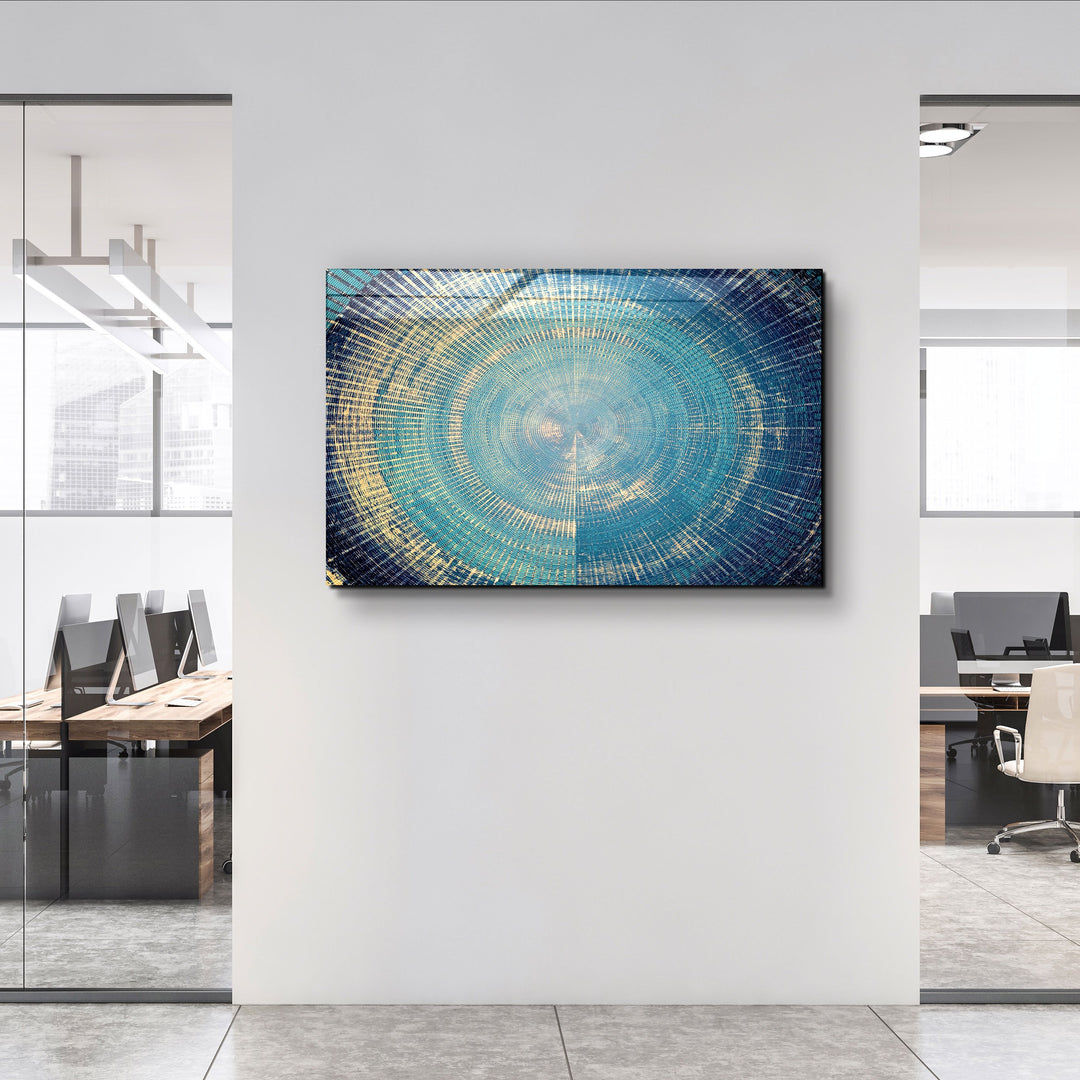 ・"Regime Of Blue"・Glass Wall Art | Artdesigna Glass Printing Wall Arts.