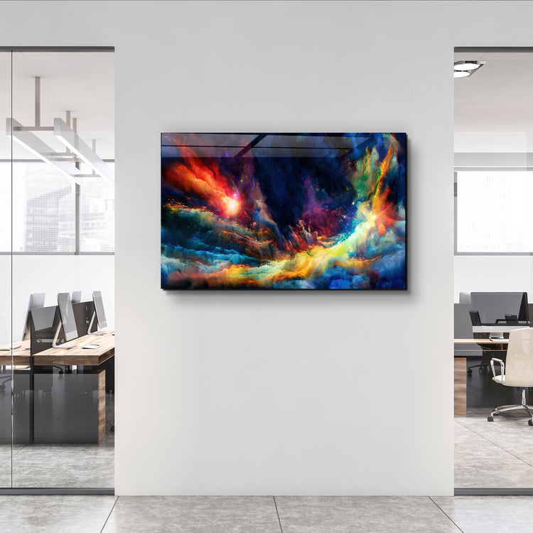 ・"Riot Of Colors"・Glass Wall Art | Artdesigna Glass Printing Wall Arts.