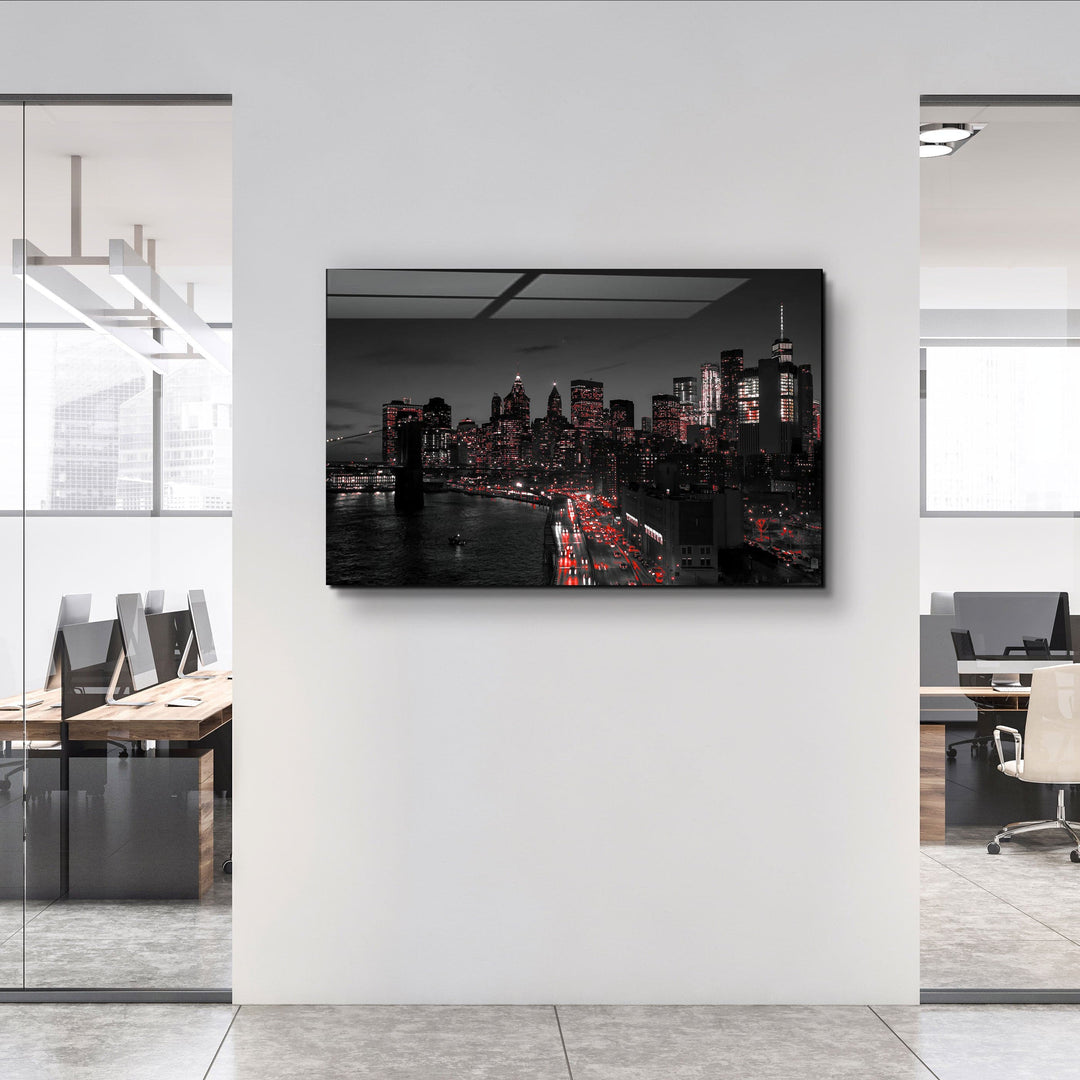 ・"Gotham City"・Glass Wall Art | Artdesigna Glass Printing Wall Arts.