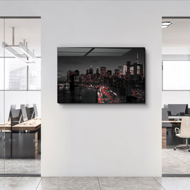 ・"Gotham City"・Glass Wall Art | Artdesigna Glass Printing Wall Arts.