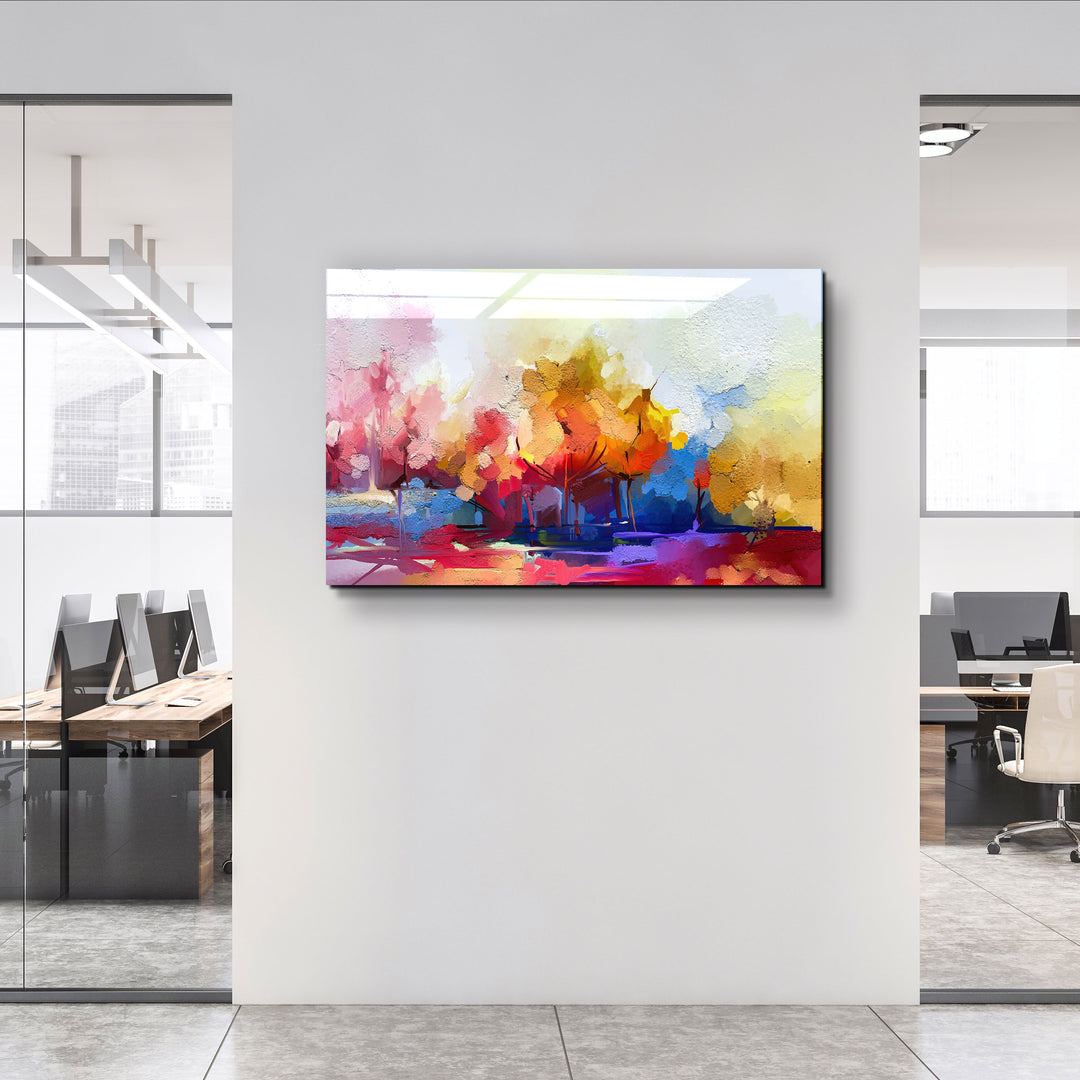 ・"Abstract Oil Painting"・Glass Wall Art | Artdesigna Glass Printing Wall Arts.