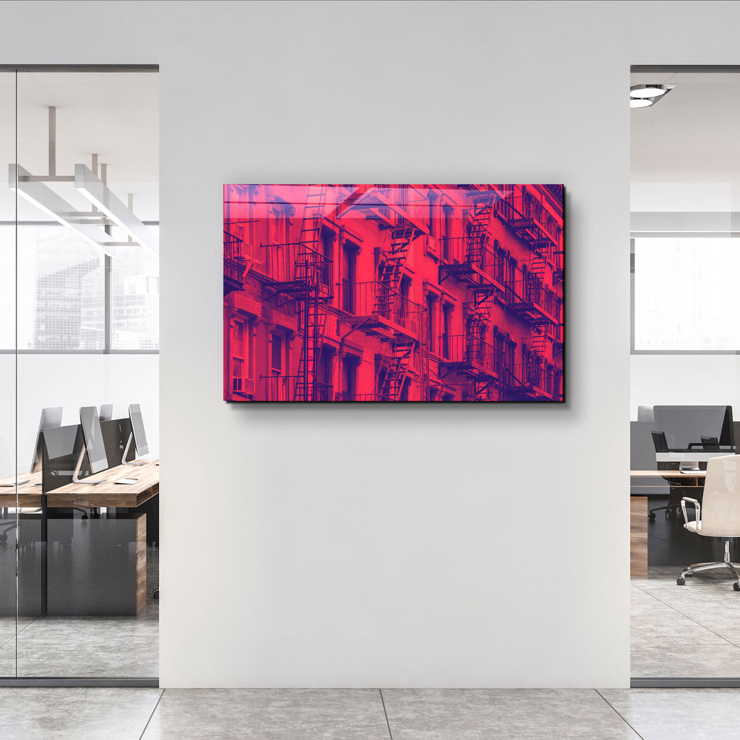 ・"Apartments In Manhattan"・Glass Wall Art | Artdesigna Glass Printing Wall Arts.