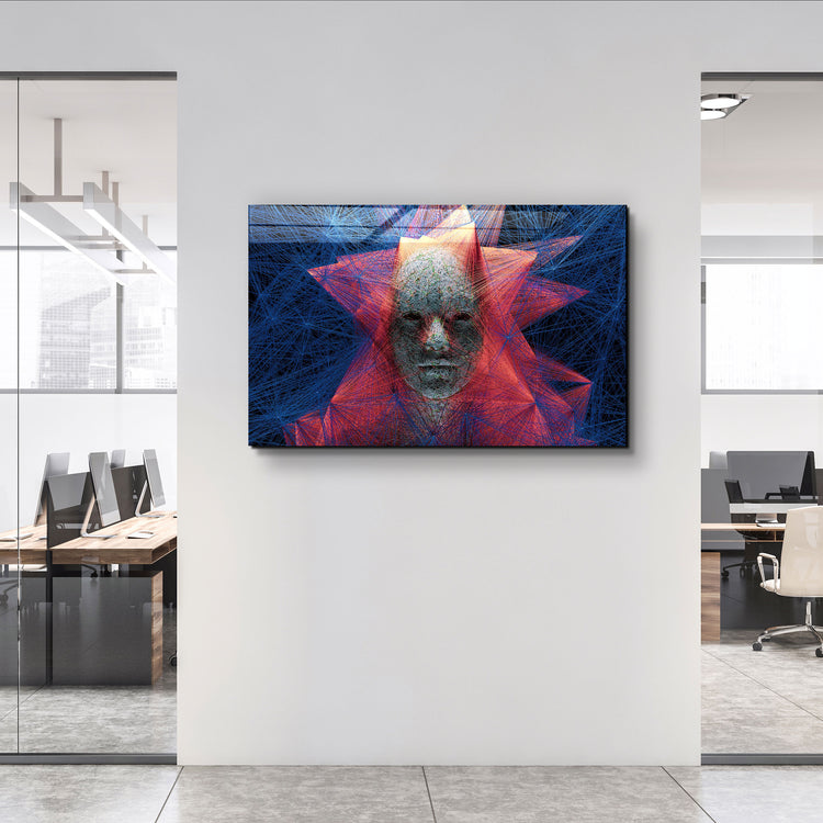 ・"The Rope Face V1"・Glass Wall Art | Artdesigna Glass Printing Wall Arts.