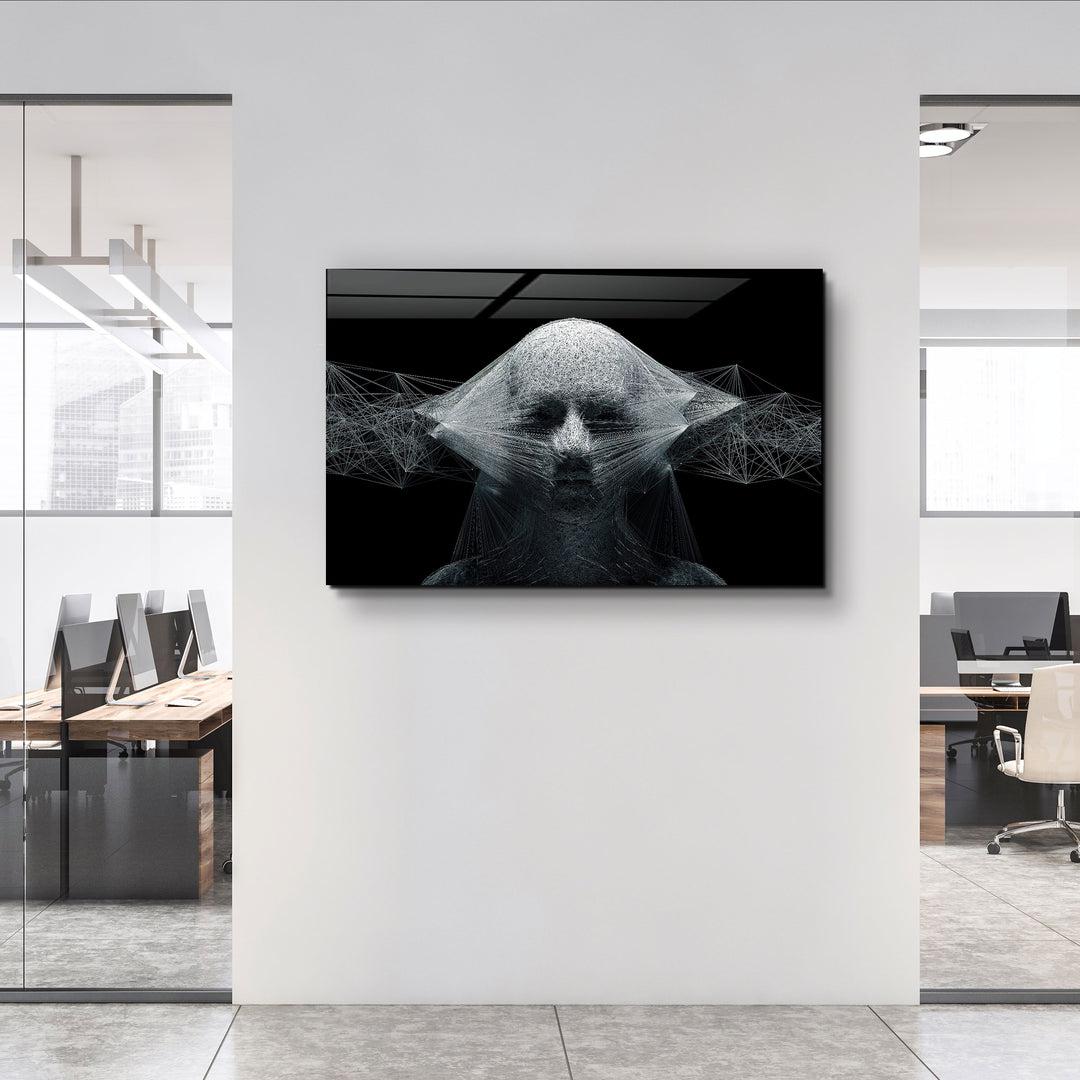 ・"The Rope Face V2"・Glass Wall Art | Artdesigna Glass Printing Wall Arts.